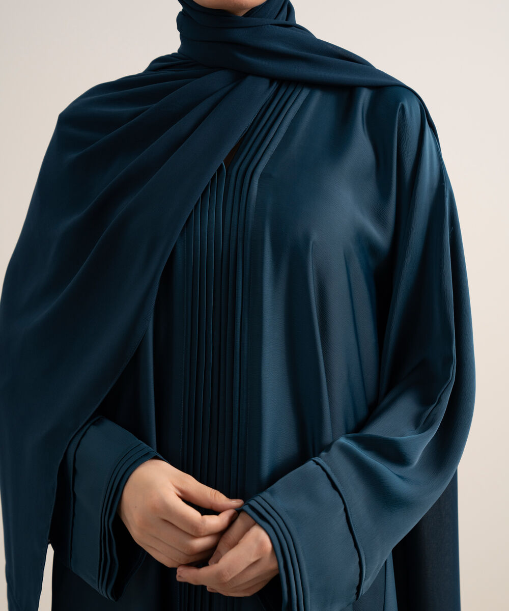 Women's Royal Blue Abaya Set