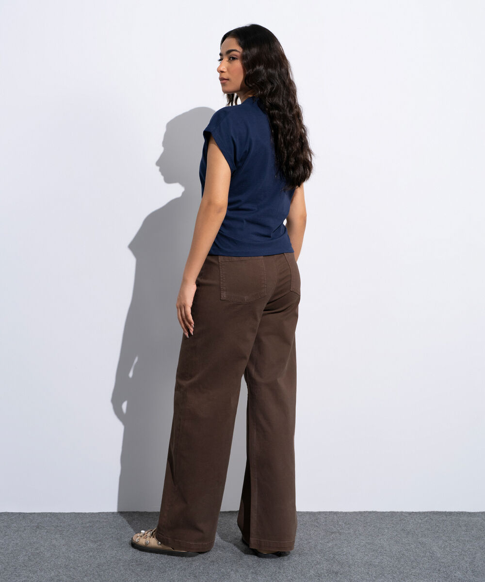 Women's Navy Cinched Waist T-Shirt