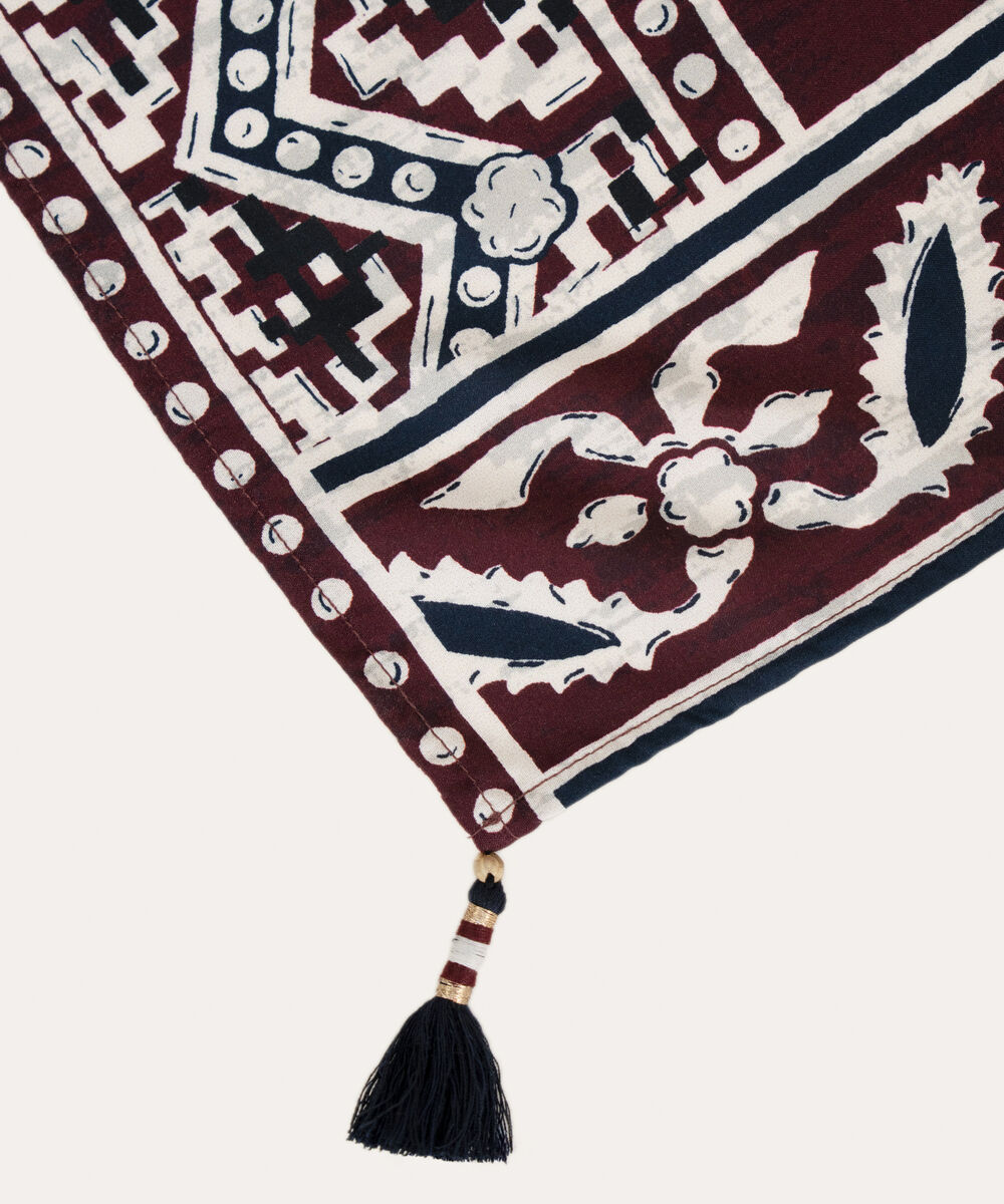 Printed Linen Black Dupatta