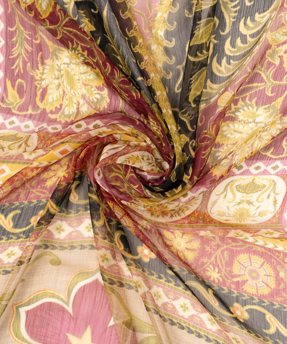 Blended Chiffon Printed Multi Dupatta