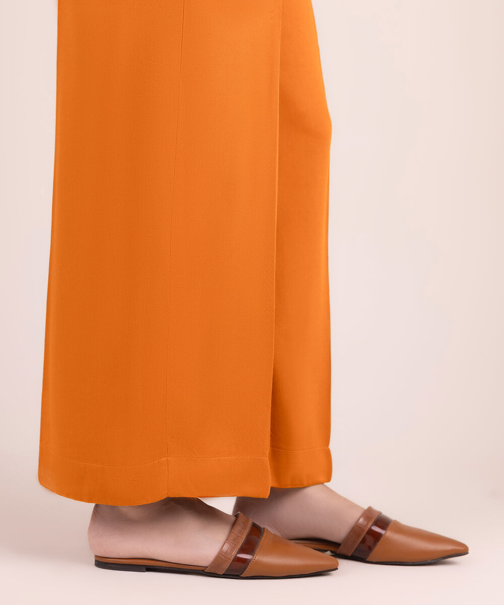 Women's RTW Bedford Solid Rust Culottes