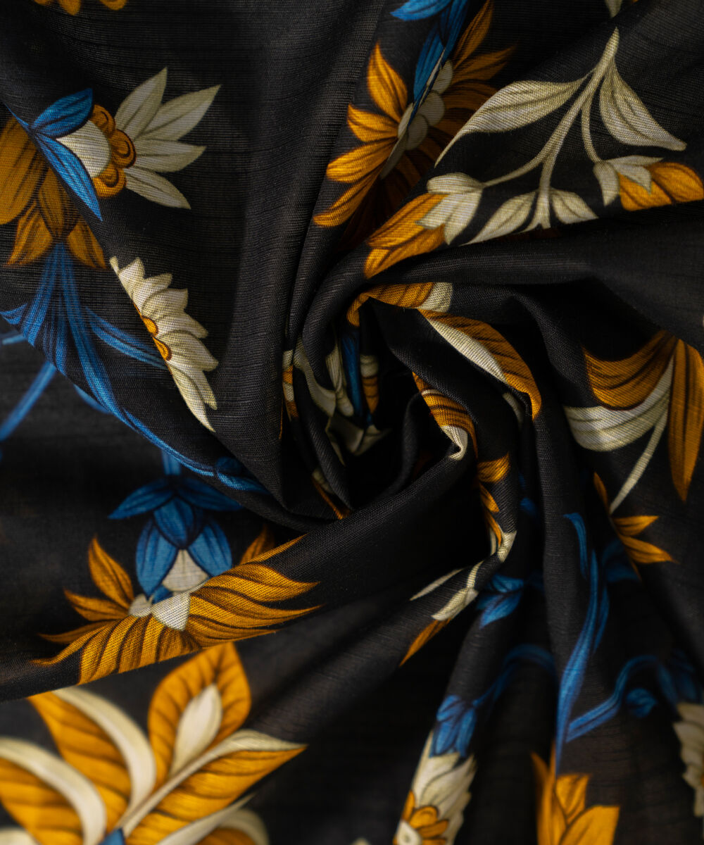 Women's RTW Printed Yellow Khaddar Dupatta
