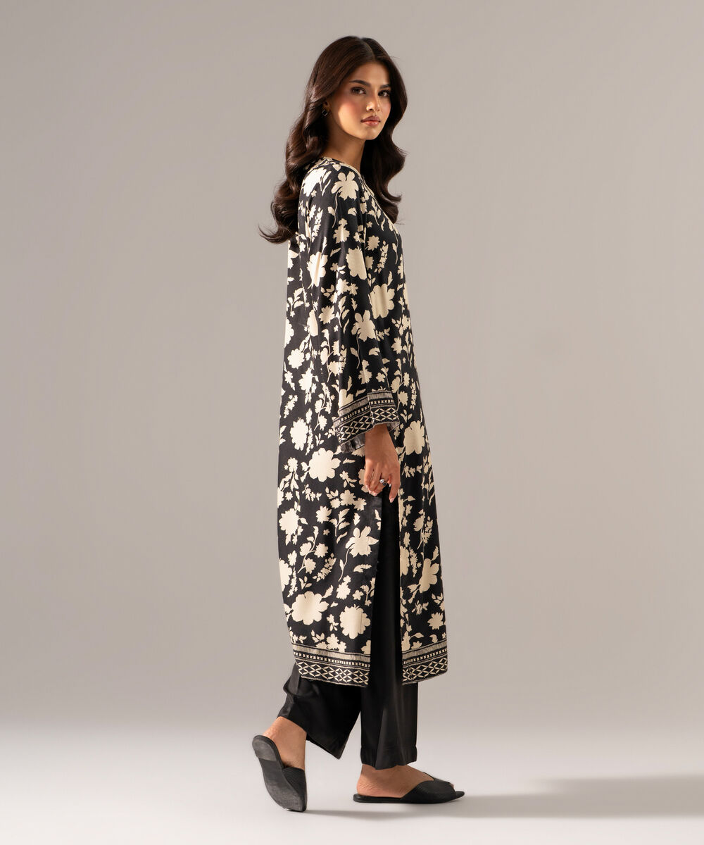 Women's RTW Bedford Printed Black 2 Piece Suit