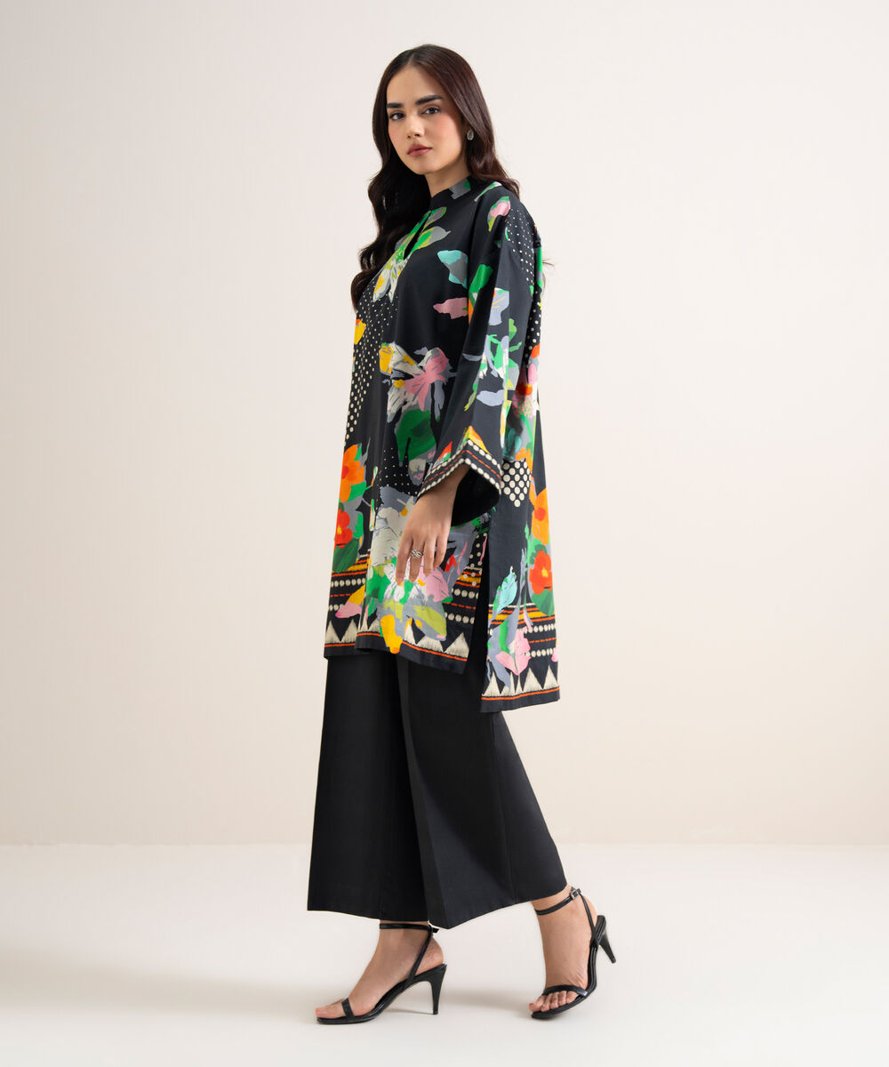 Women's Unstitched Lawn Printed Multi  2 Piece Suit