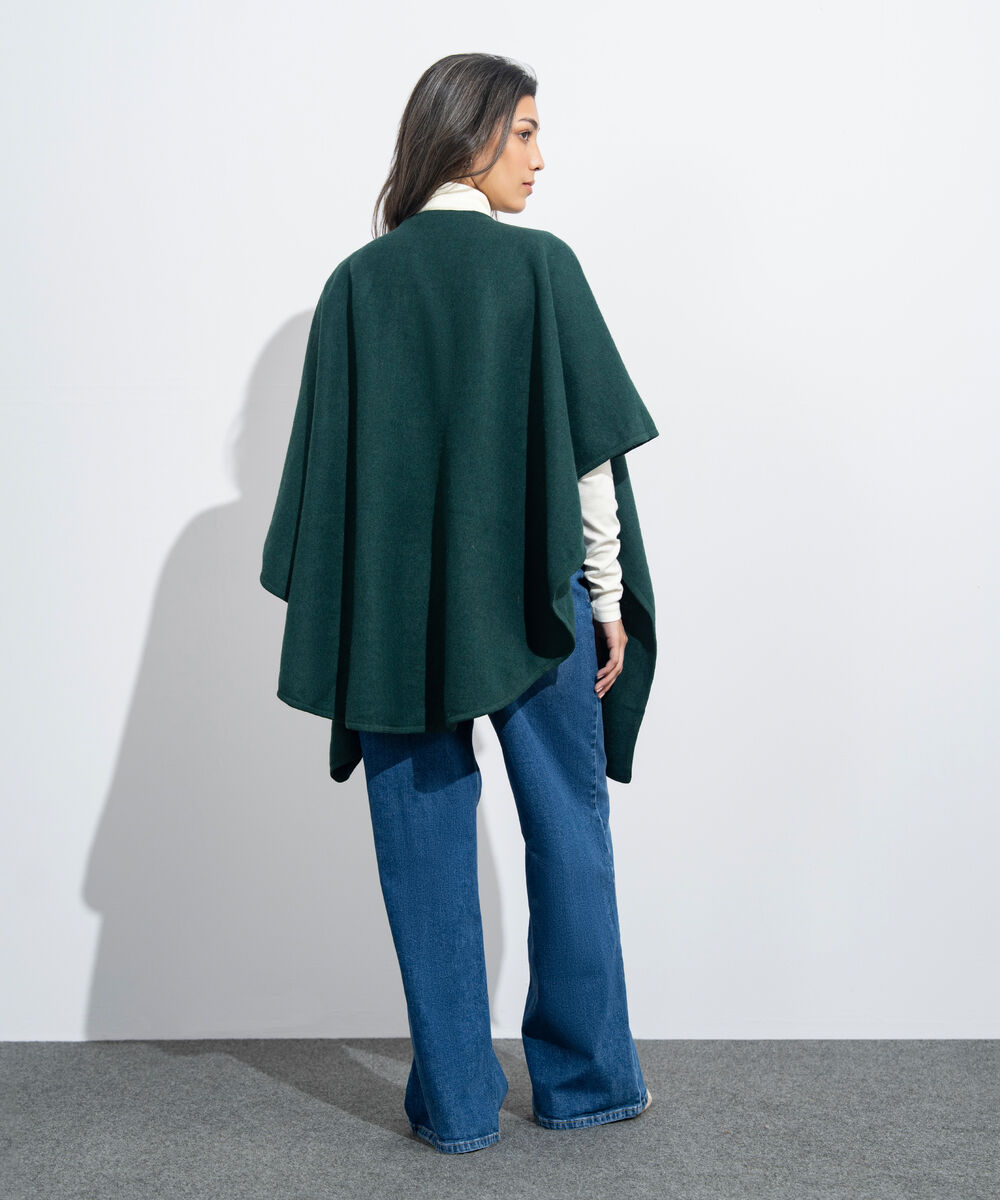 Women's Western Wear Green Cape Shawl