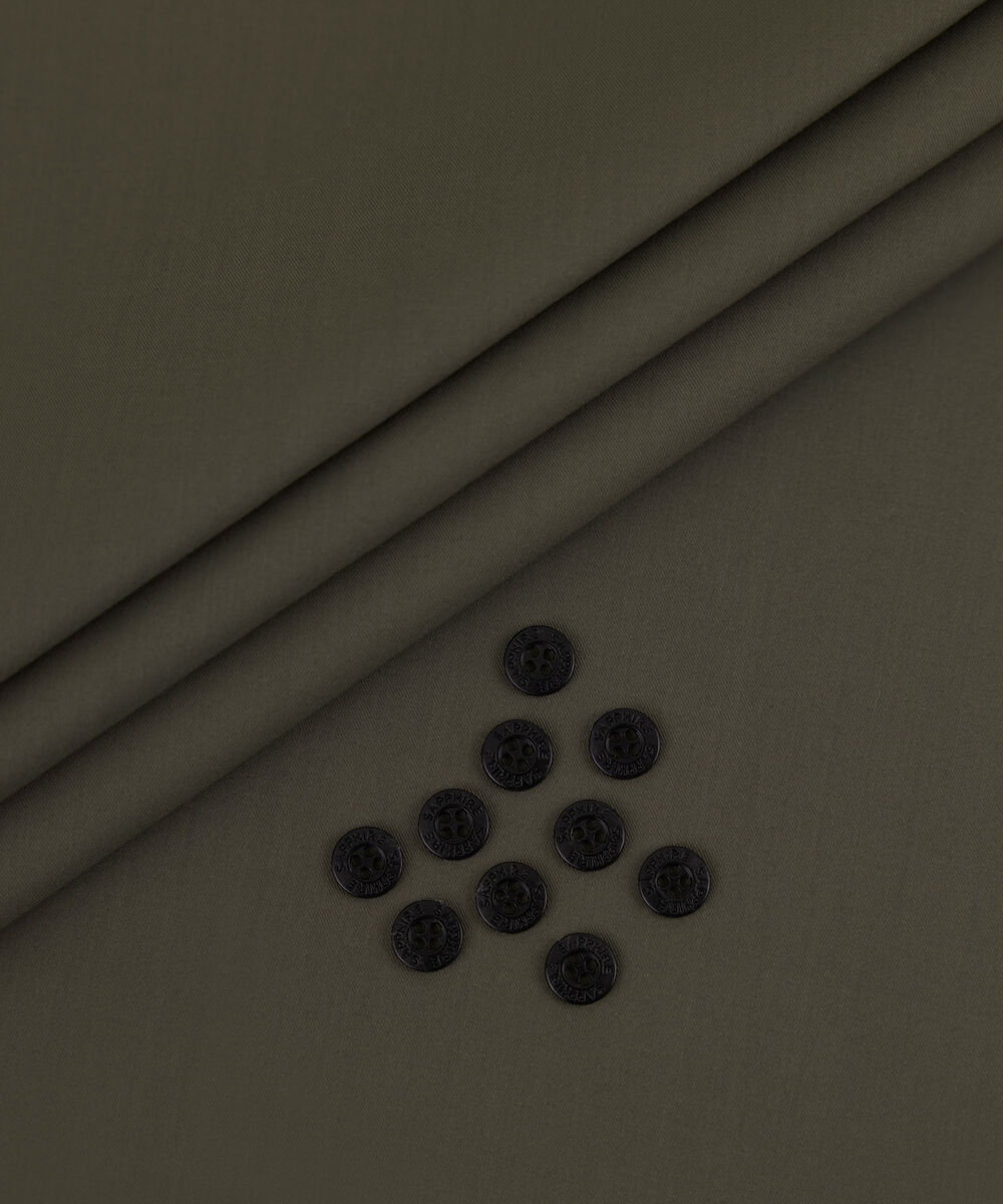 Men's Unstitched 2-Piece Luxury Wash & Wear Brown Suit