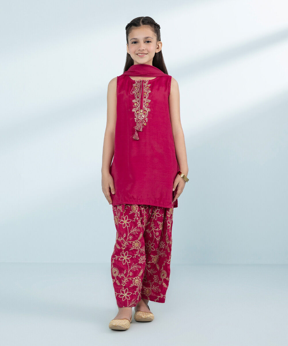 Mommy & Me Girls Three Piece Pink Suit