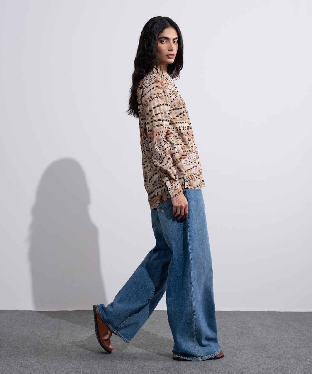 Women's Multi Printed Viscose Shirt