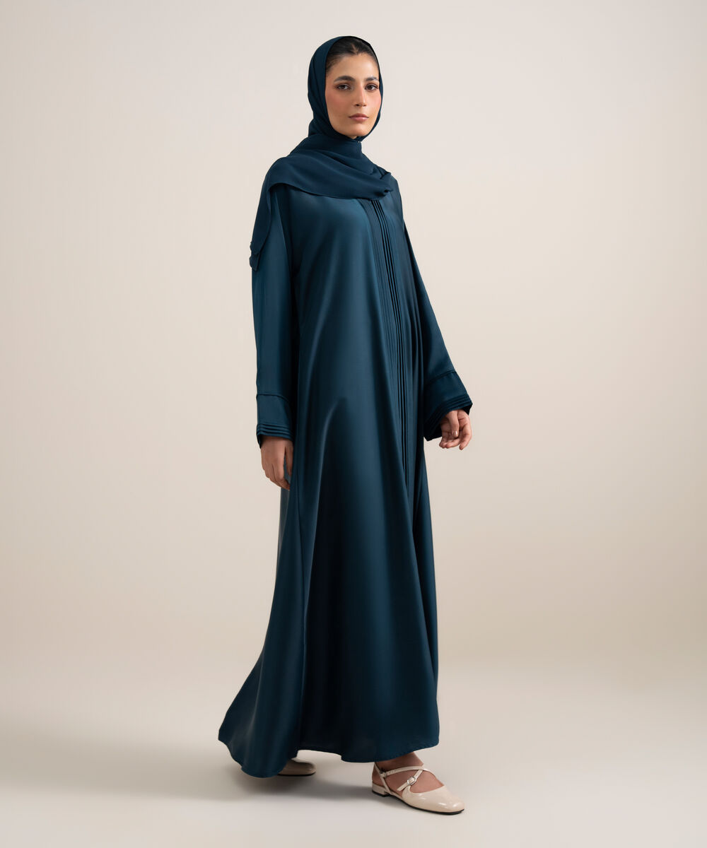 Women's Royal Blue Abaya Set
