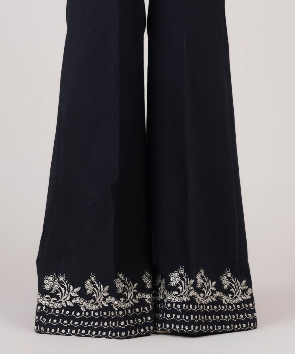 Women's Unstitched Khaddar Embroidered Trousers Fabric