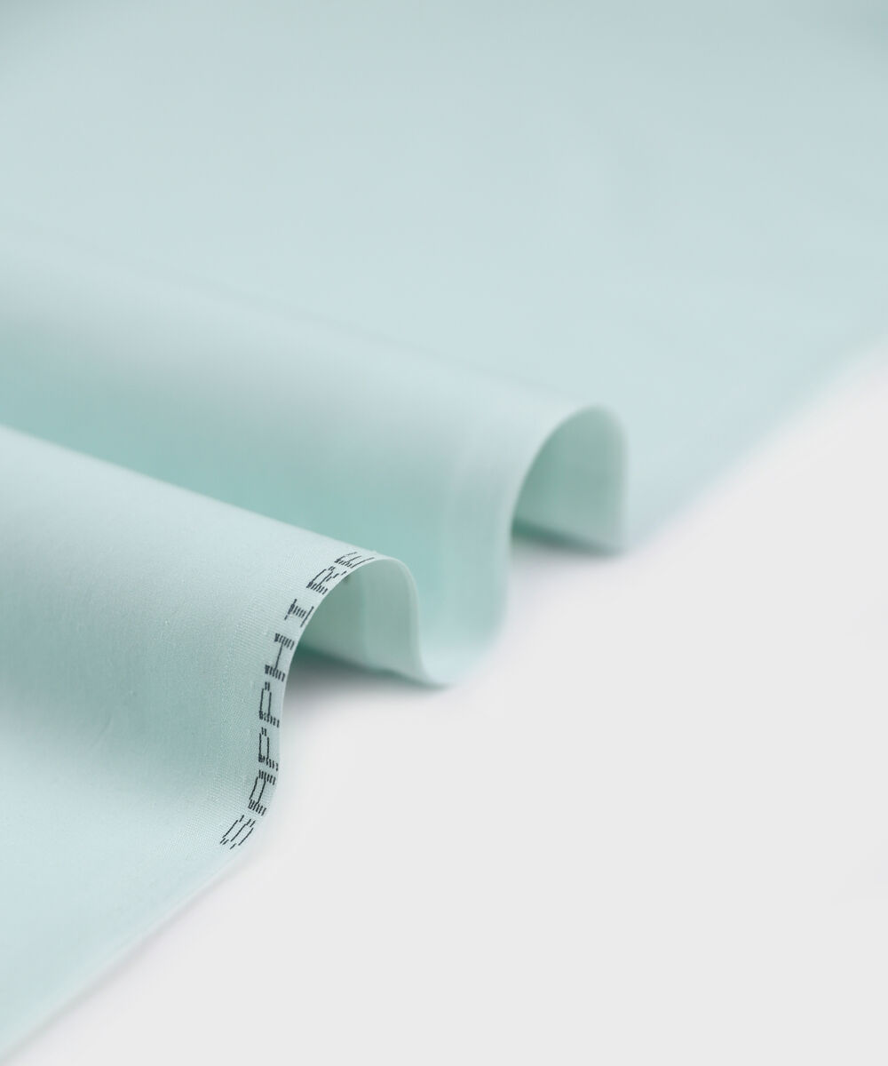 Men Unstitched Cotton Mint Full Suit Fabric