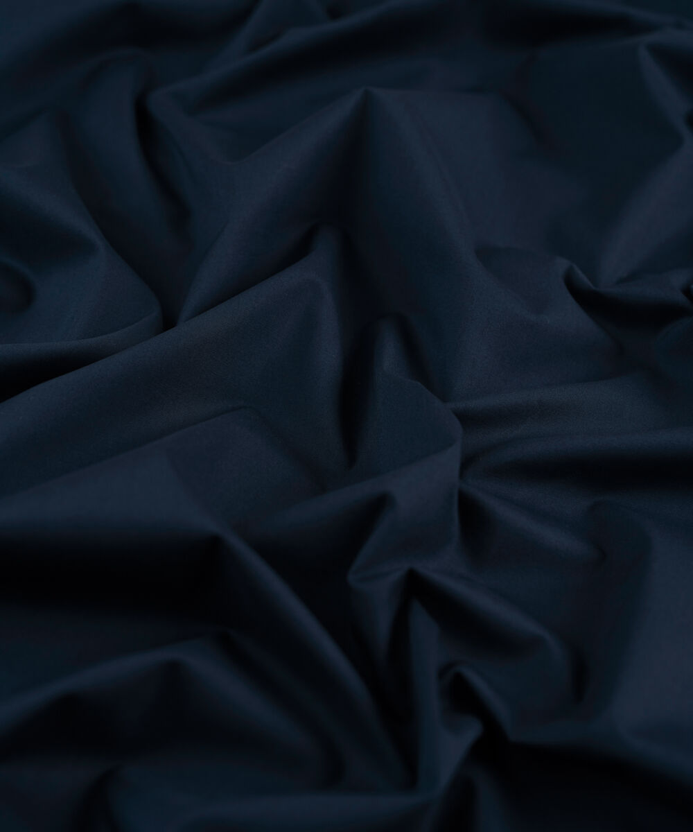 Men's Unstitched Navy Two Piece Premium Cotton Suit