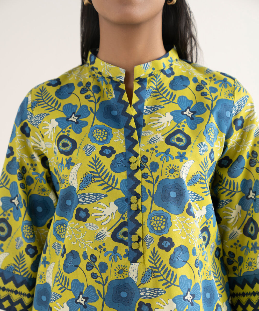 Women's Unstitched Lawn Printed Multi Shirt