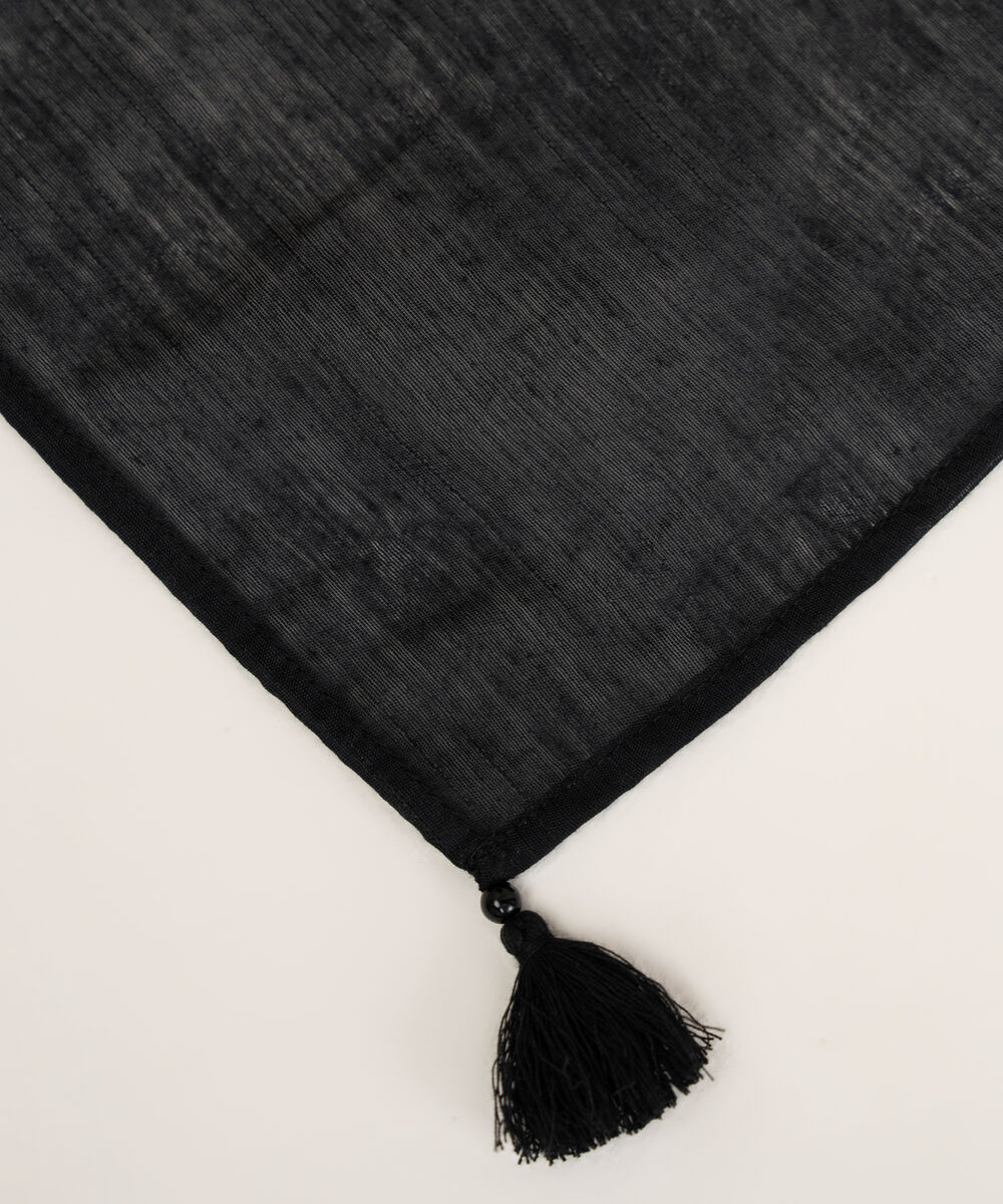 Solid Manaar Black Dupatta