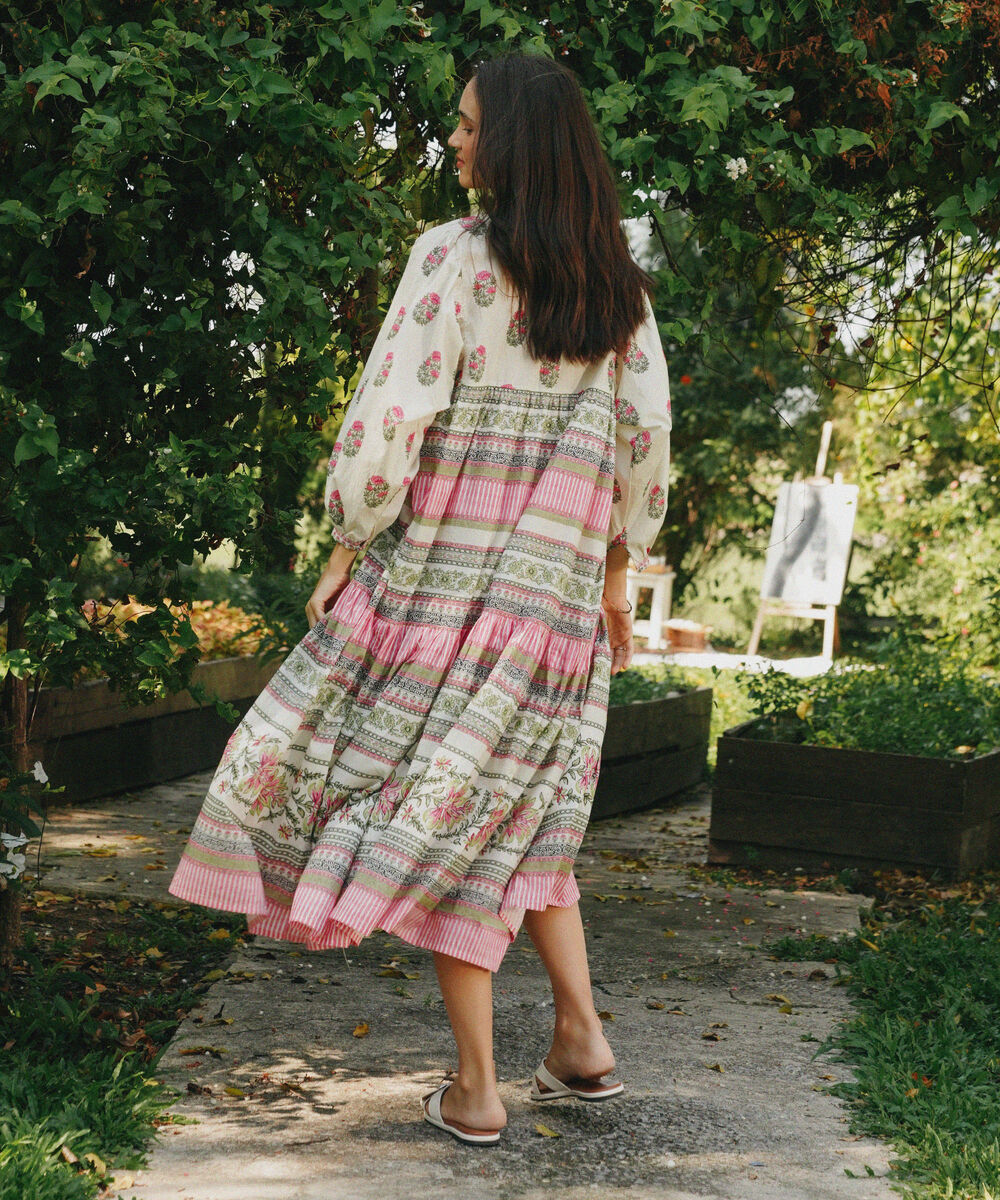 Women's RTW Lawn Printed Off White Dress Shirt