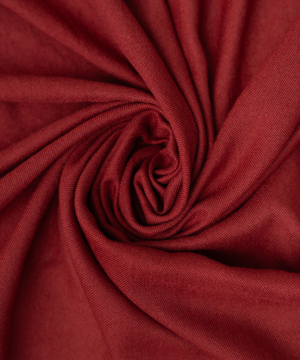 Red Solid Blended Shawl
