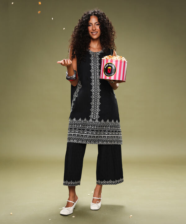 Embroidered Cotton Jacquard Shirt null