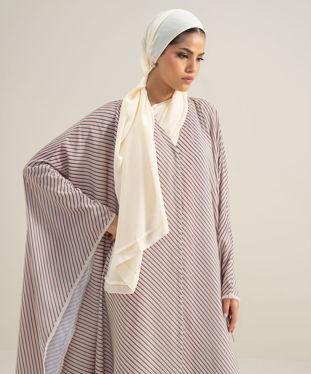 Women's Polyester Multi Kaaftan Abbaya Set