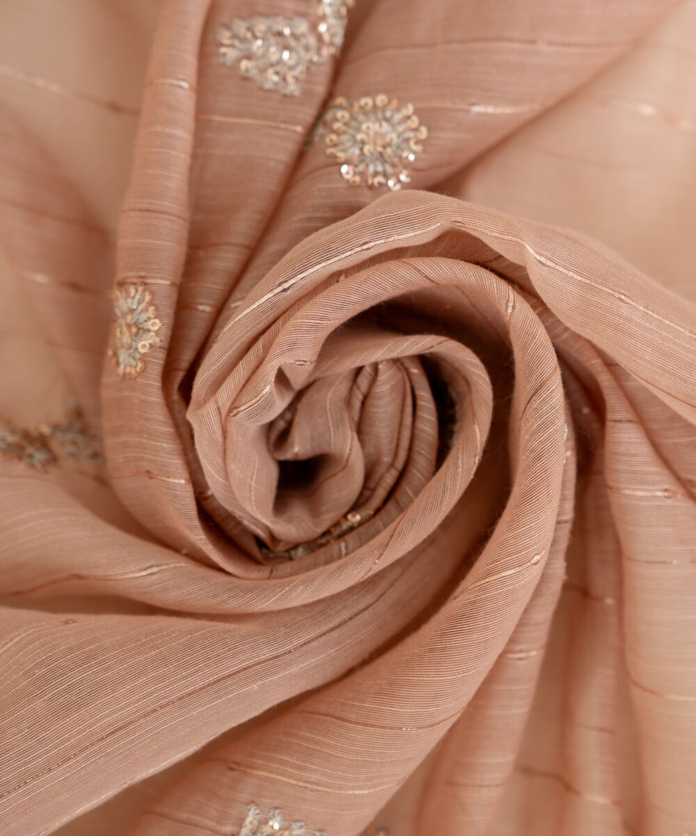 Manaar Embroidered Dusty Pink Dupatta