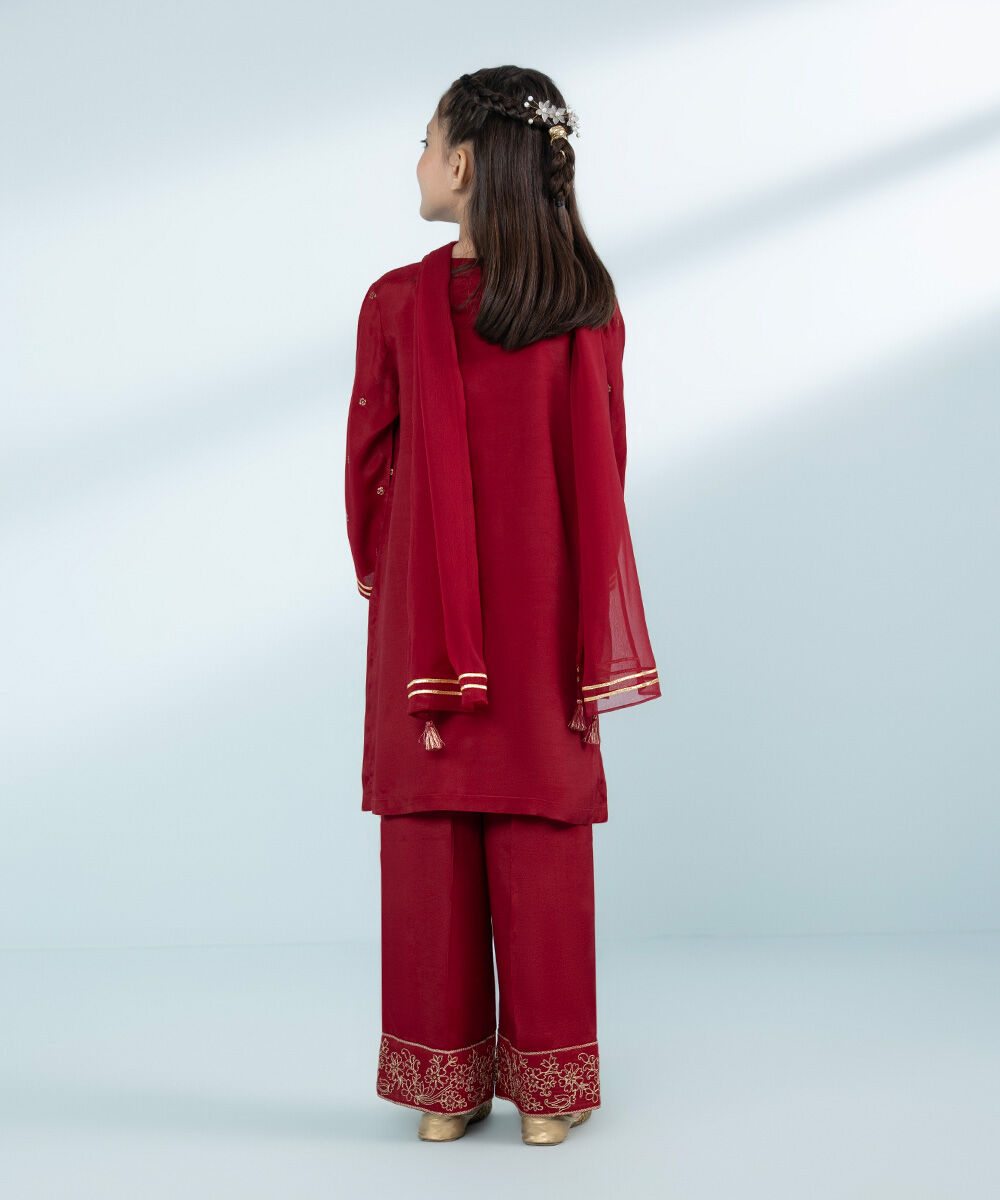 Mommy & Me Girls Three Piece Red Suit