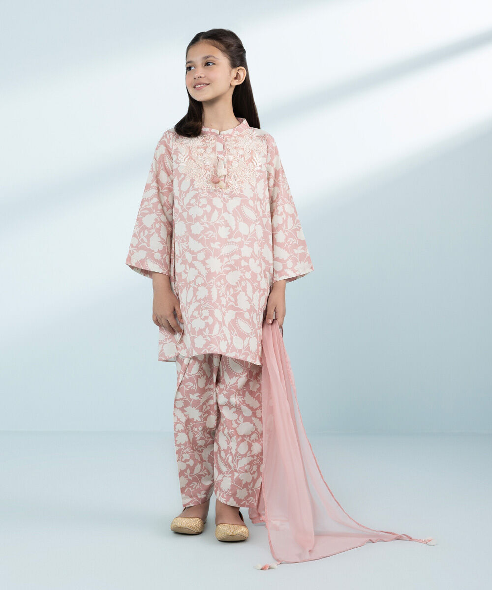 Mommy & Me Girls Three Piece Pink Suit