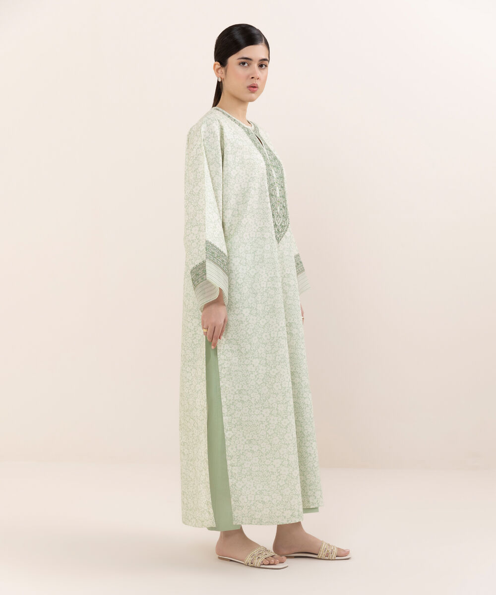 Women's Unstitched Lawn Embroidered Multi Two Piece Suit