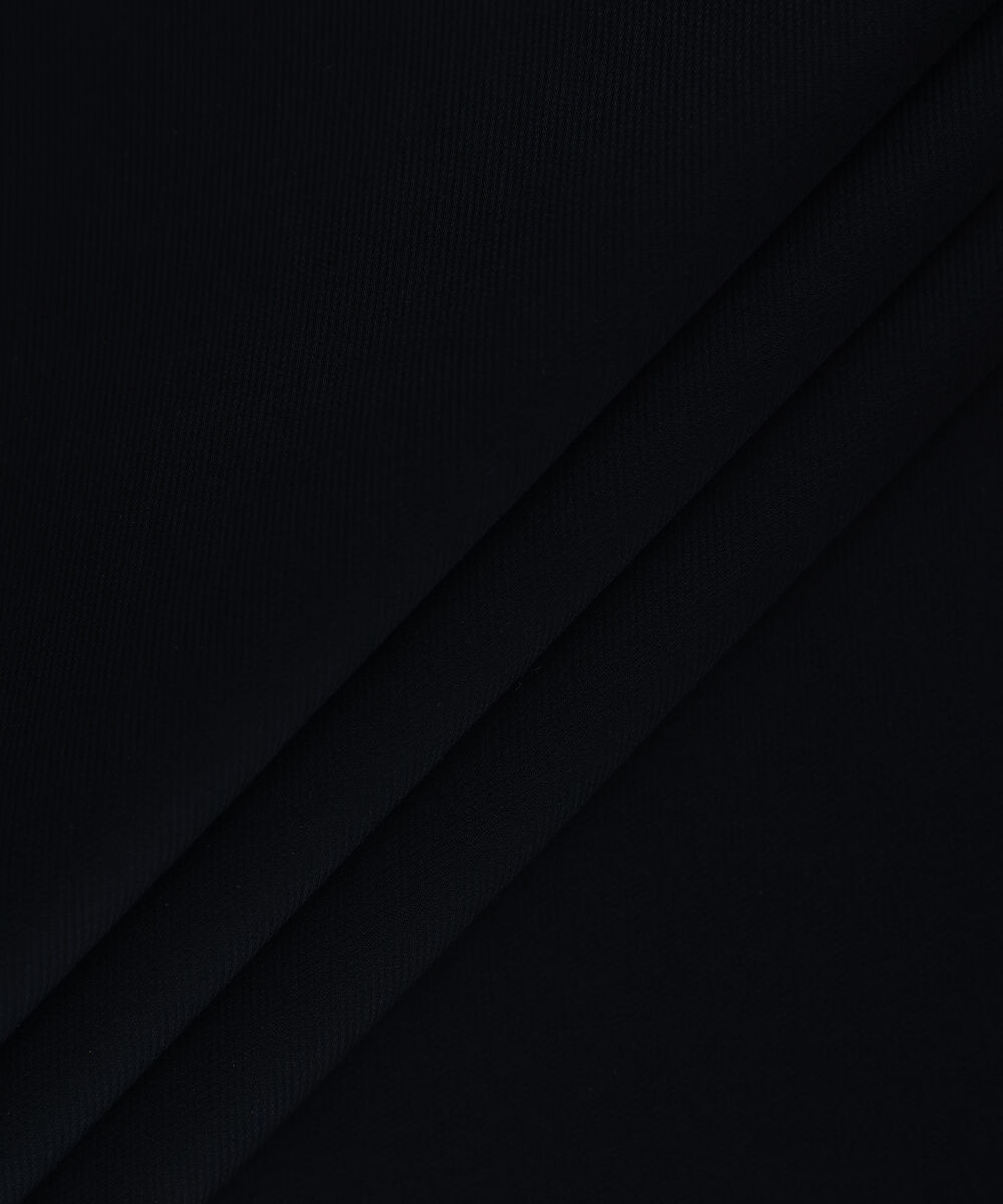 Men Unstitched Cotton Black Full Suit Fabric