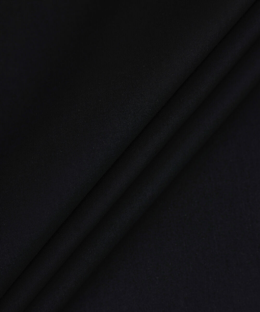 Men's Unstitched 2-Piece Luxury Wash & Wear Black Suit