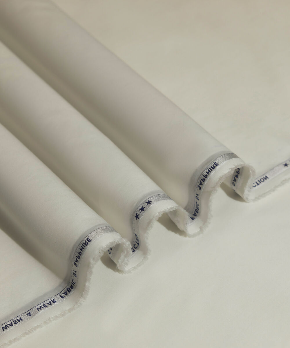 Men's Unstitched 2-Piece Luxury Modal Off White Suit