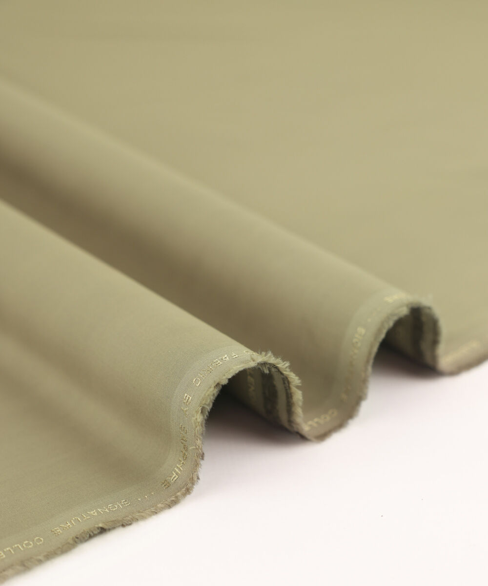 Men's Unstitched Premium Wash & Wear Suit Beige Full Suit Fabric