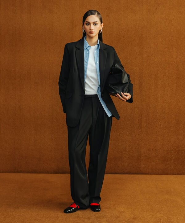 Slouchy Tailored Trousers null