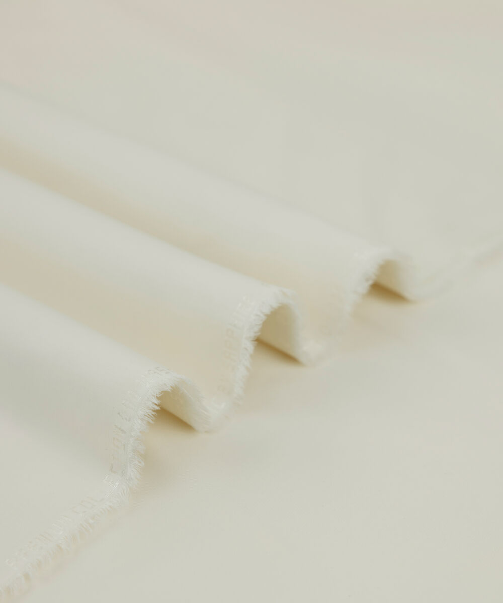 Men's Unstitched 2-Piece Luxury Wash & Wear Light Cream Suit