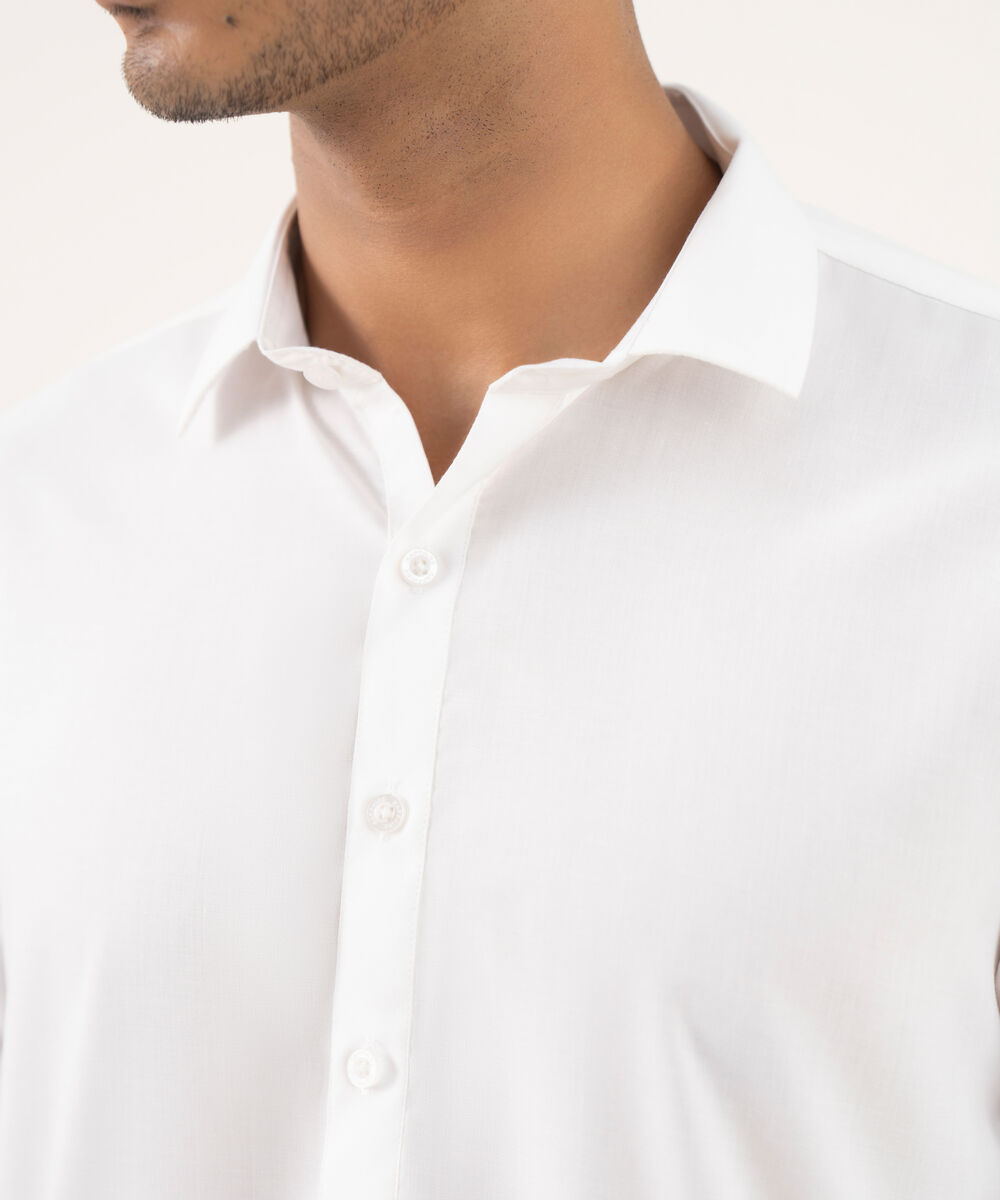 Men's Falak Plain Off-White Kurta Shalwar