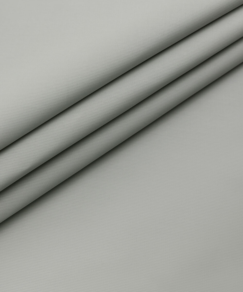 Men's Unstitched Two-Piece Cotton Dobby Medium Blue Suit.