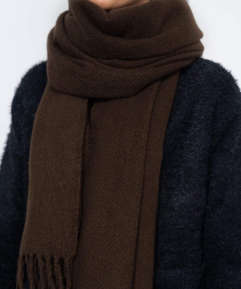 Women's Western Wear Brown Woollen Scarf