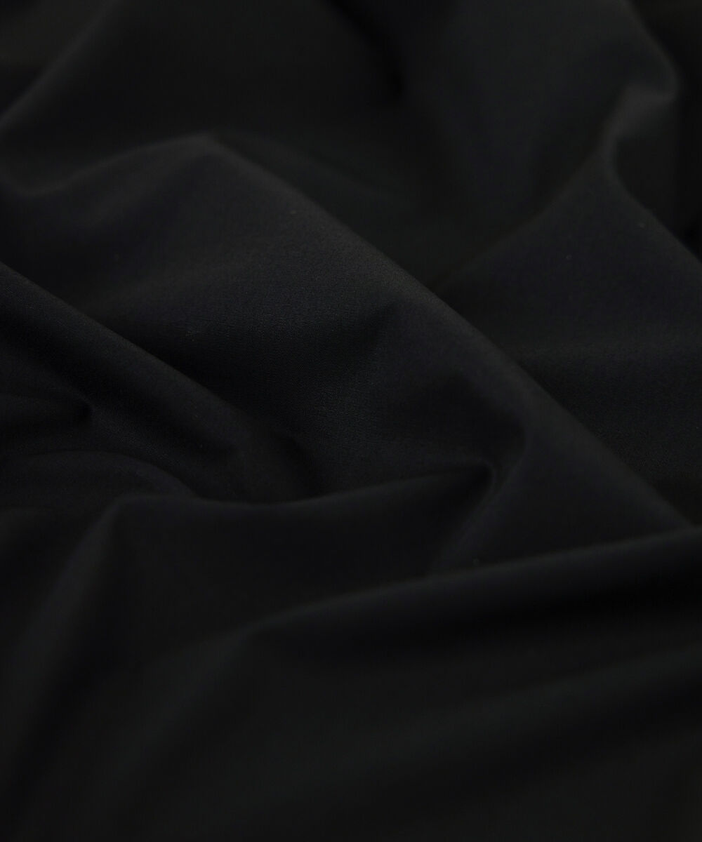 Men's Unstitched Premium Cotton Embroidered Black Full Suit Fabric