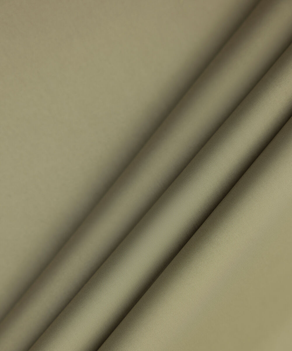 Men's Unstitched Two-Piece Refined Wash and Wear Light Olive Suit.