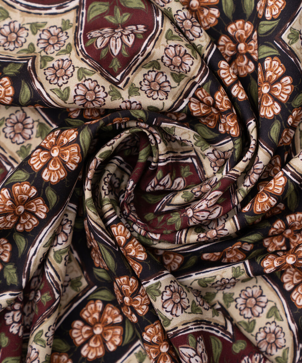 Linen Viscose Printed Mint Green Dupatta