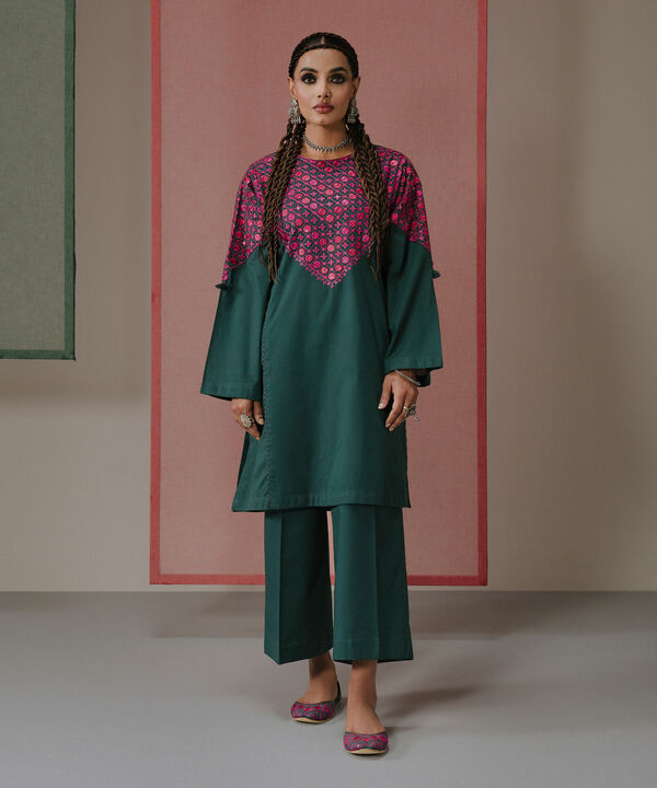 Embroidered Cotton Shirt null