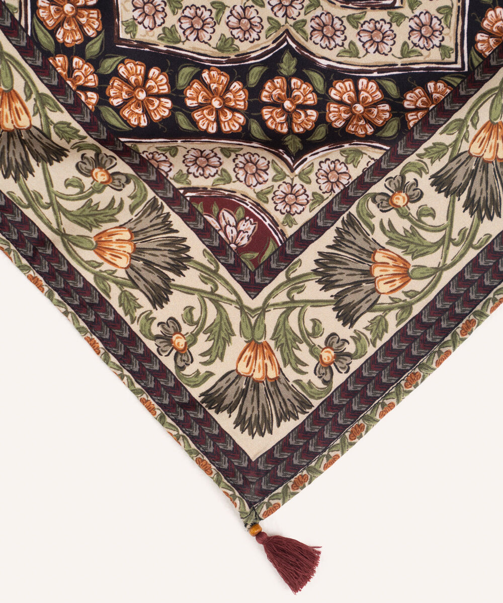 Linen Viscose Printed Mint Green Dupatta