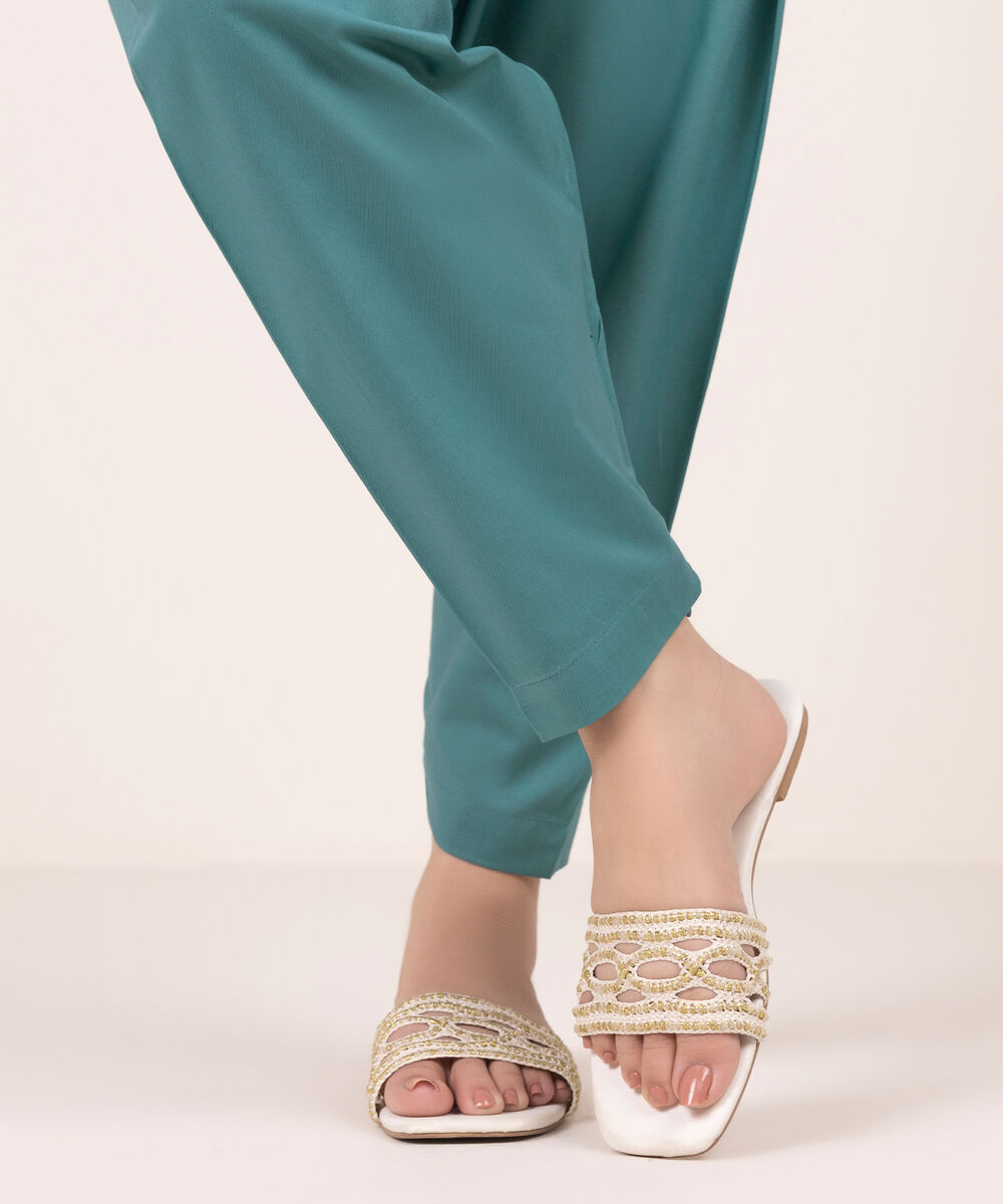 Women's RTW Lawn Solid Dusty Teal Shalwar