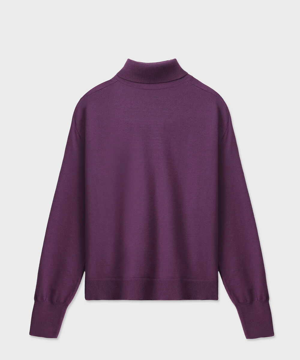 Women's Western Wear Merlot Turtle Neck Knit Sweater