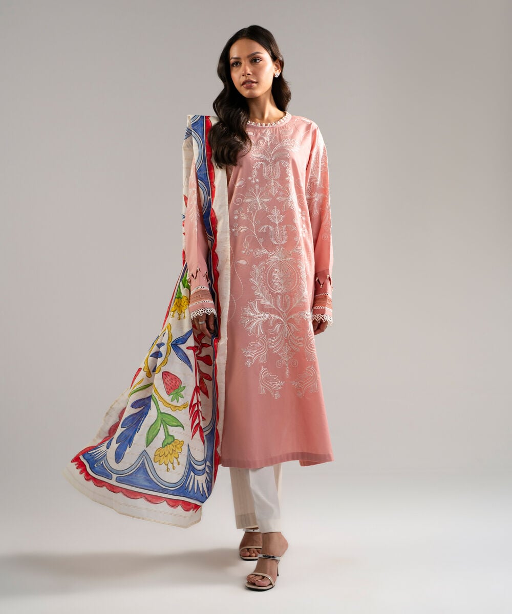 Cotton Zari Printed Multi Dupatta