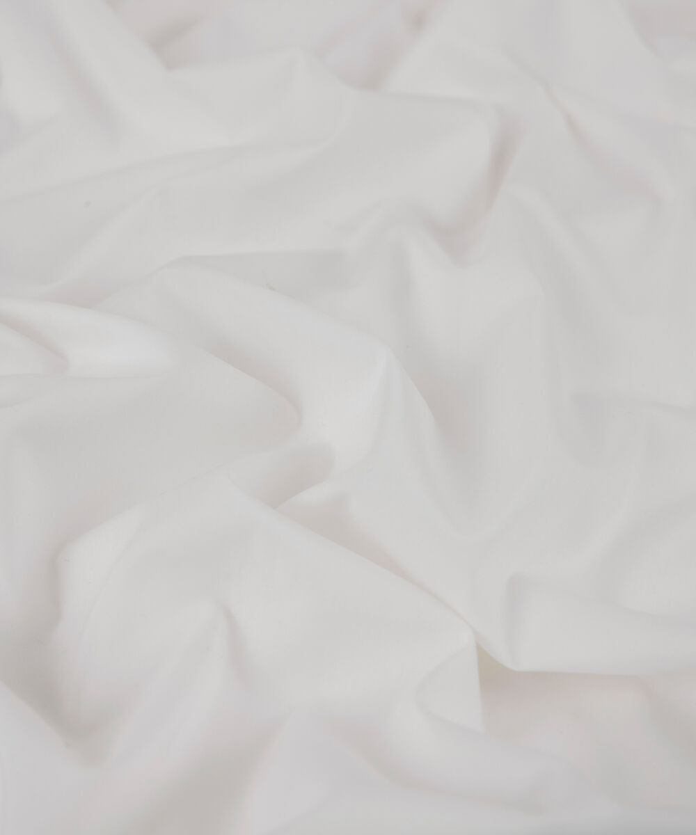 Men's Unstitched 2-Piece Premium Giza Cotton Off White Suit