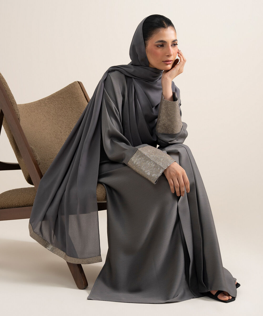 Women's Blush Pink Abaya Set