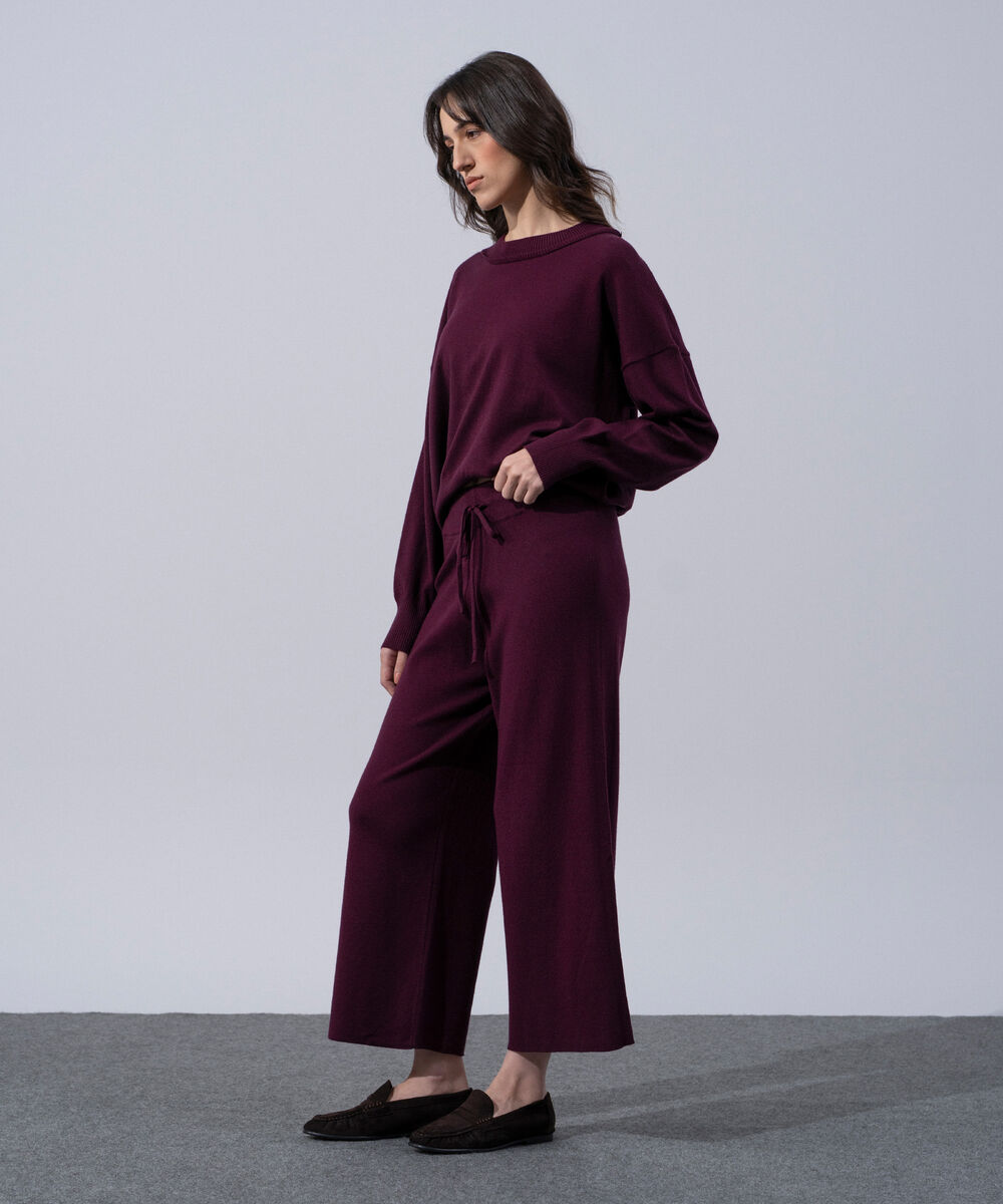 Women's Western Wear Merlot Knit Jogger Trousers