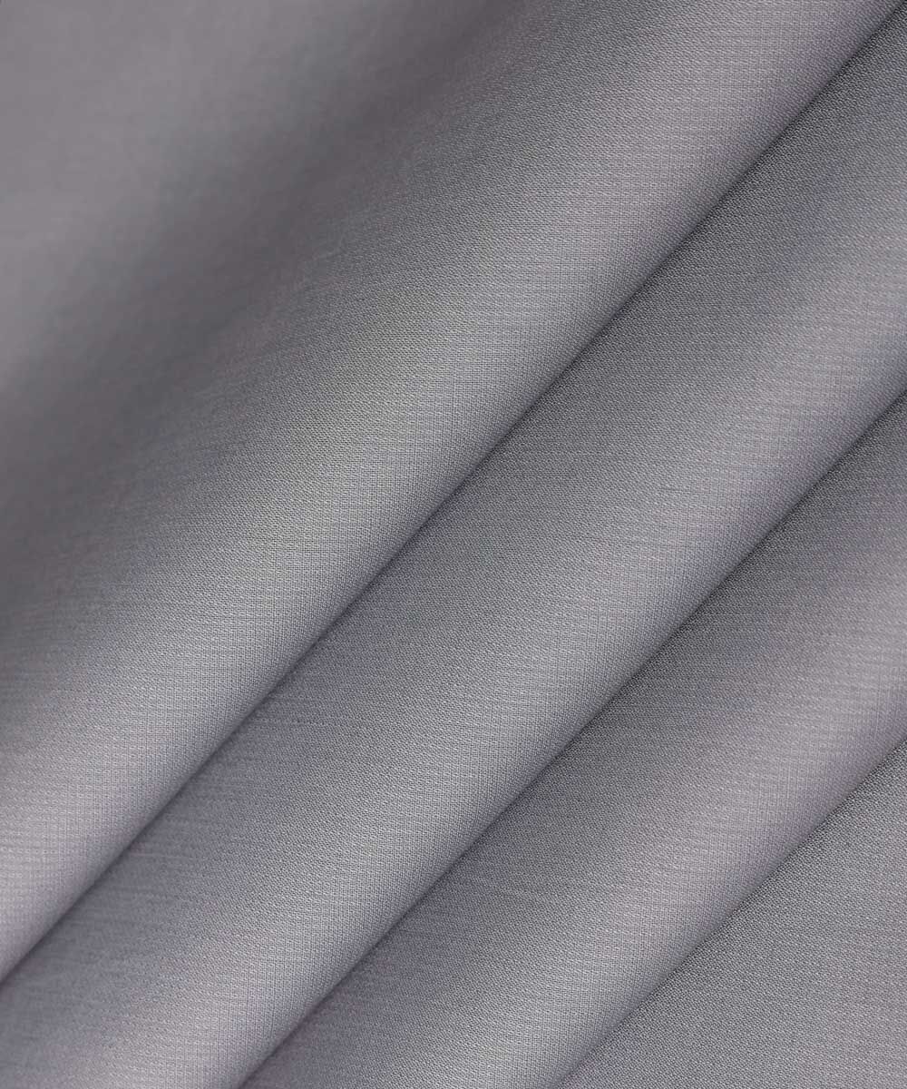 Men's Unstitched Cotton Dobby Grey Full Suit Fabric