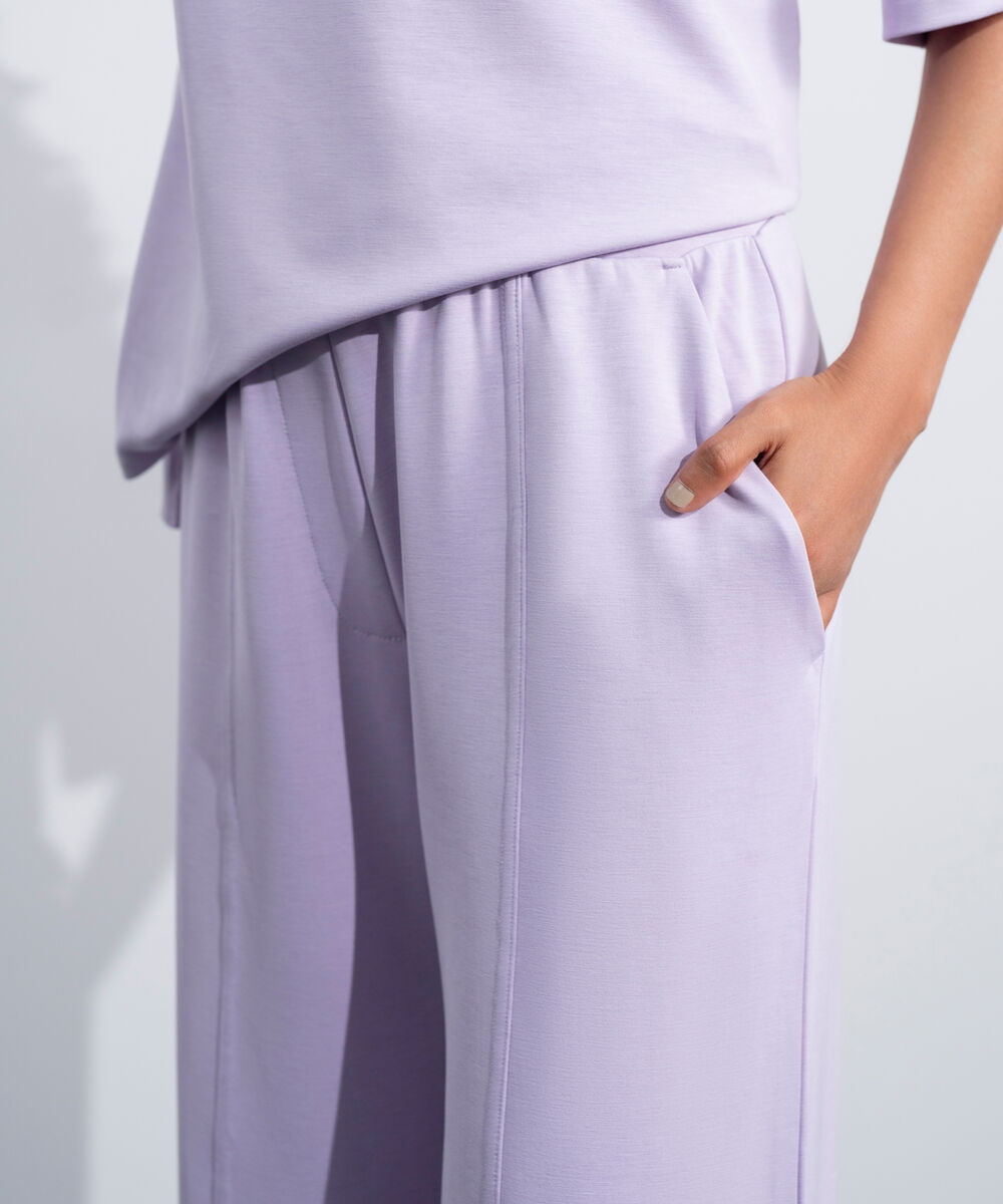 Women's Western Lilac Soft Lux Pull-On  Trousers