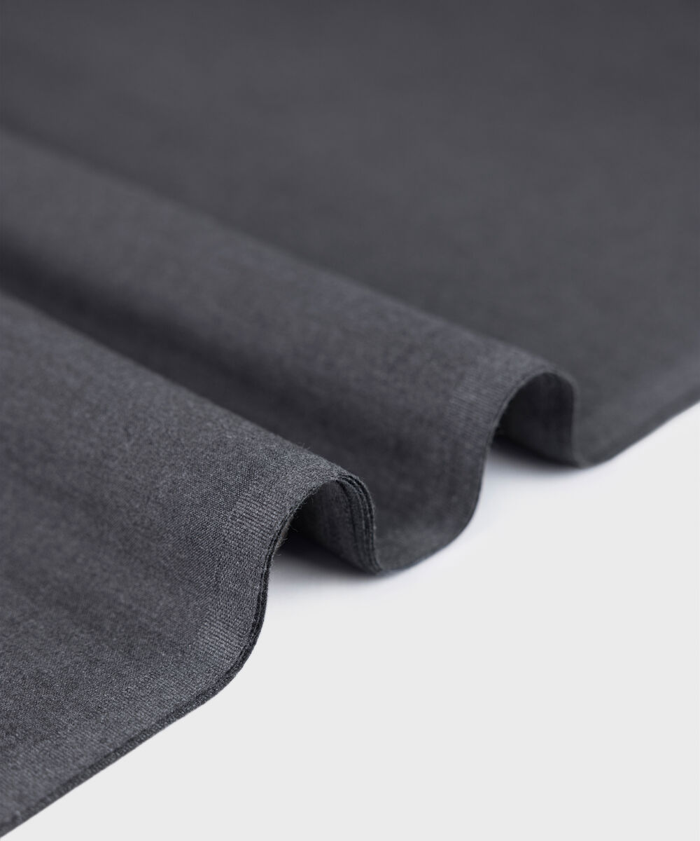 Men's Unstitched black luxury wool blend Suit