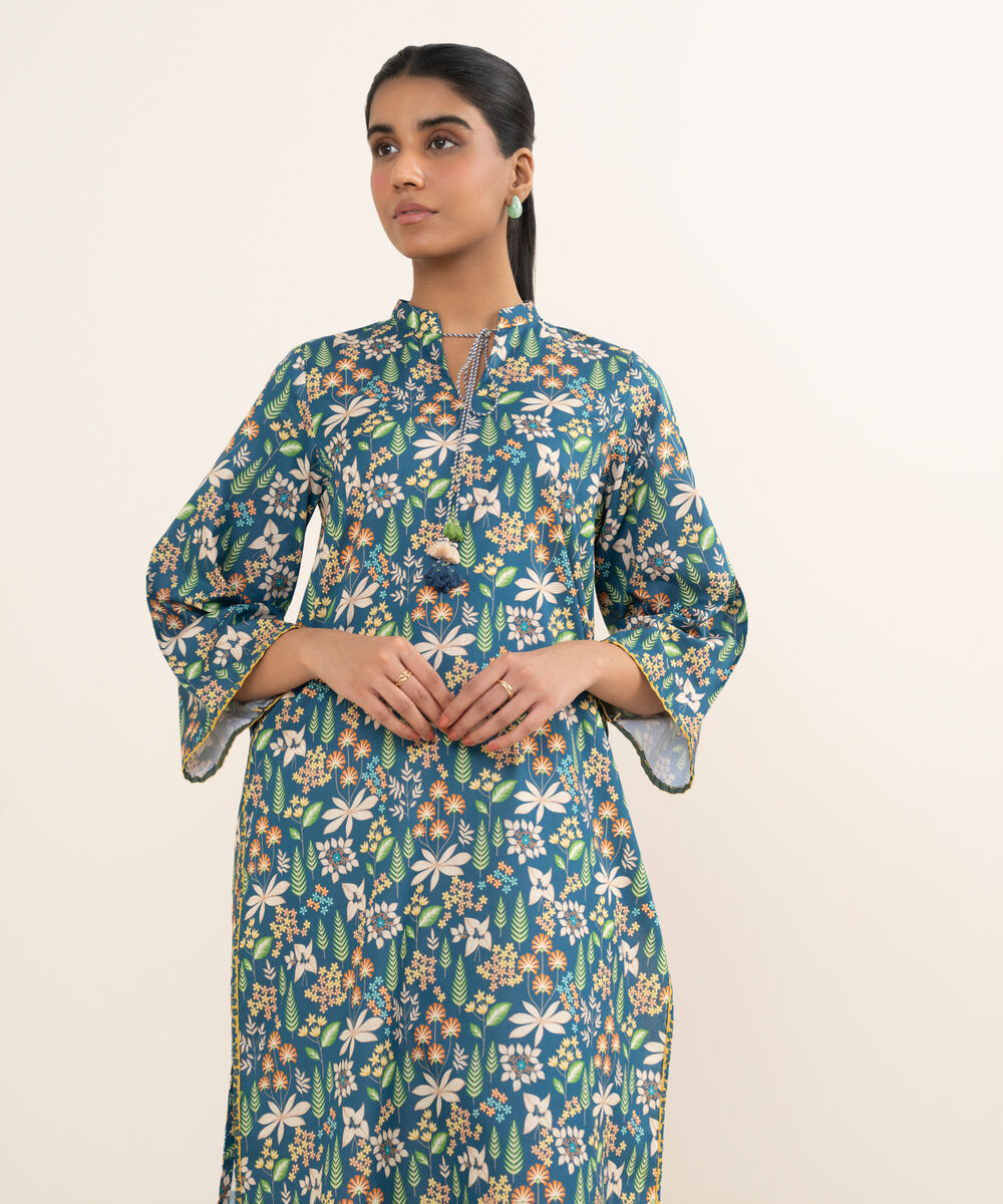Women's Unstitched Lawn Printed Multi Shirt